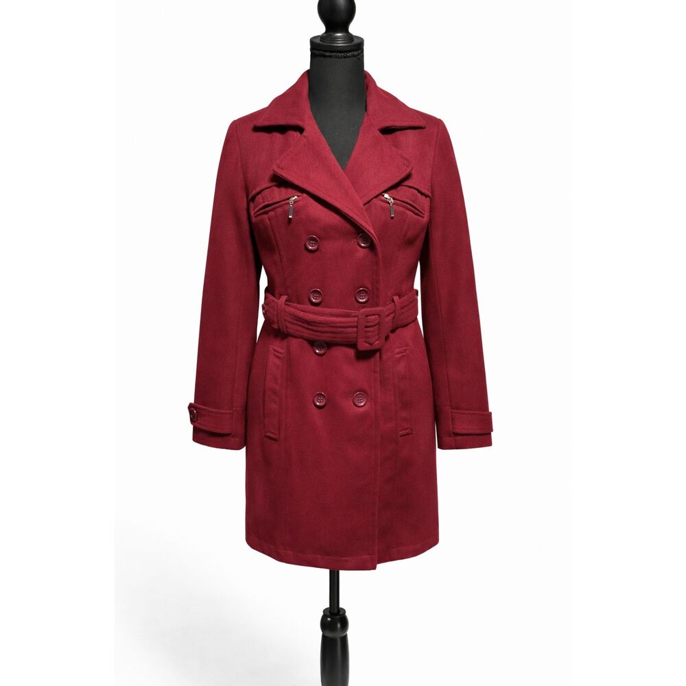 Rue21 Women's Burgundy Trench Coat